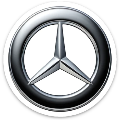 Make Mercedes logo sticker