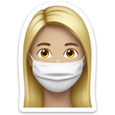 Face mask emoji sticker