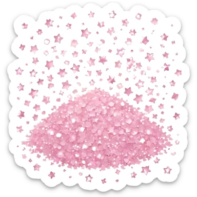 5 Light pink sparkles sticker