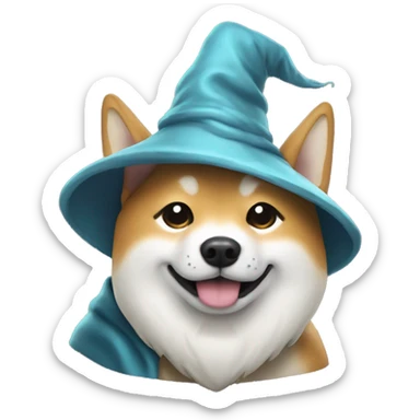 shiba gandalf wizard sticker