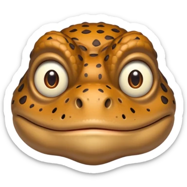 bufo neutral expression sticker
