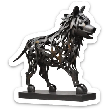 Recycled spirits of iron sticker