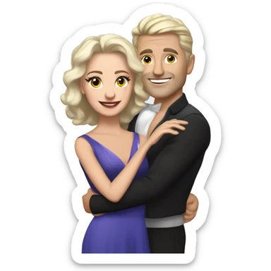 Ilona Maher and Alan on DWTs sticker