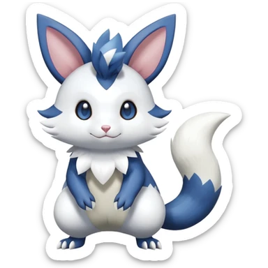 Shiny Furret-Minccino-Meowstic-Zangoose-Hybrid (Full body) sticker