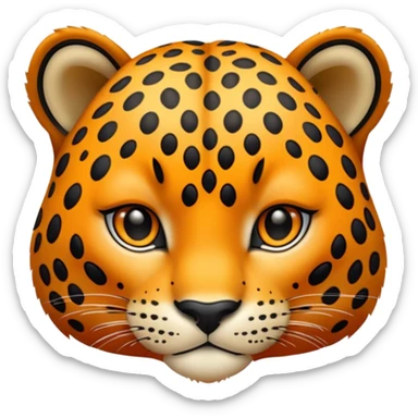 Leopard face 🐆  sticker