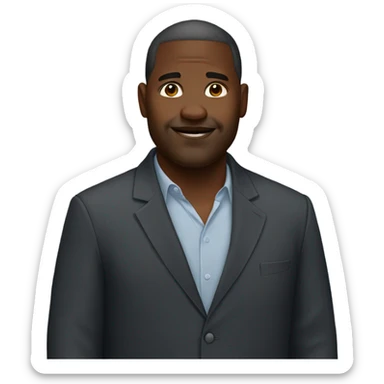 Heavy set black dad  sticker