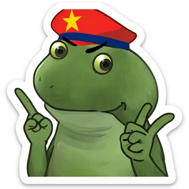 Chinese middle finger  sticker