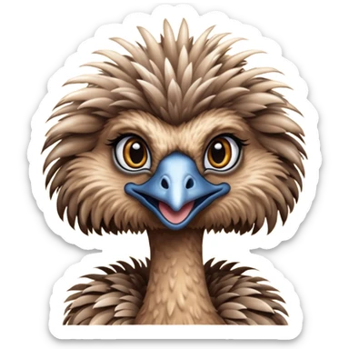 Female Emu sticker