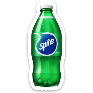 purple bottle of Sprite sticker