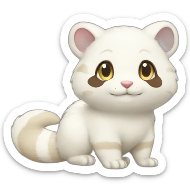 White Furret sticker