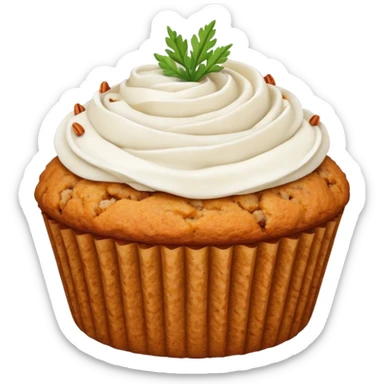 carrot cake muffins  sticker