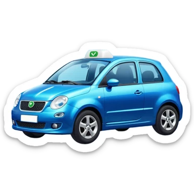 Coche de whatsapp sticker