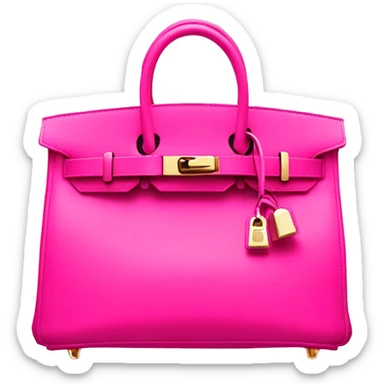 hot pink birkin bag sticker