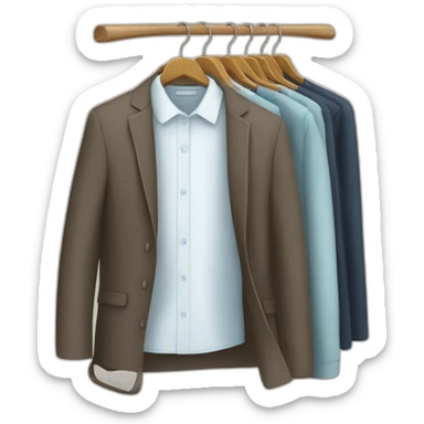 hangers with clothes sticker