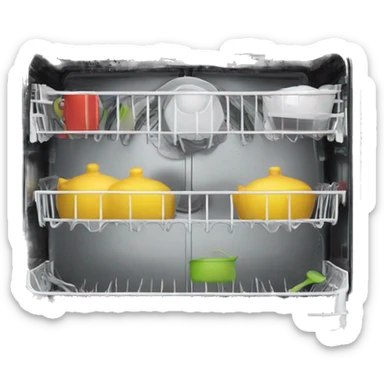 loaded dishwasher  sticker