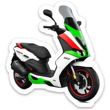 Aprilia sr 50 gt replica 2020 black red and a little bit of green sticker