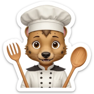 chef hyena sticker