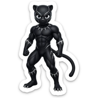 Black panther sticker