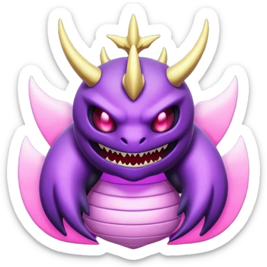 Pokemon legendary purple and pink Giratina sticker
