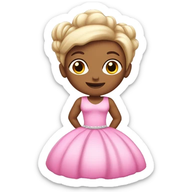 Pink Pilates princess sticker