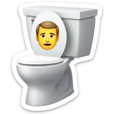 macron sur les toilette sticker