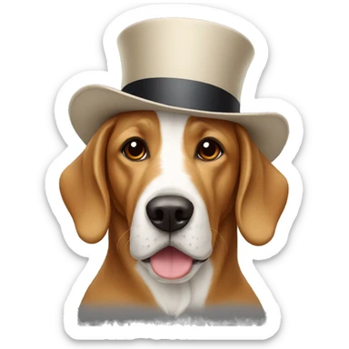 hat dog in england sticker