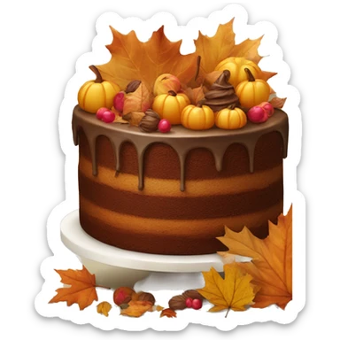 Autumn cakes  sticker