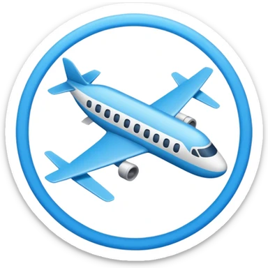 Airplane mode emoji sticker