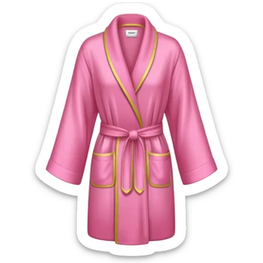 A pink robe de chambre sticker