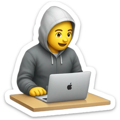 Chat qui travail sur un mac sticker