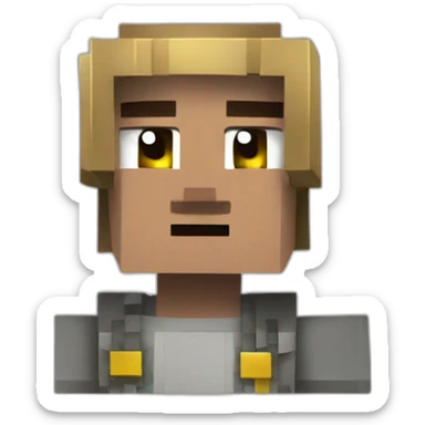 world minecraft sticker
