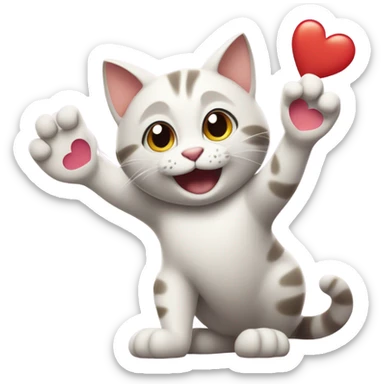 Cat sending love sticker