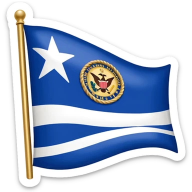 Mississippi River flag sticker