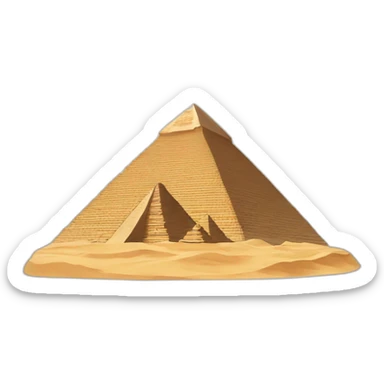 giza pyramids sticker