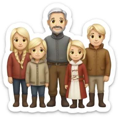 nordic family sticker