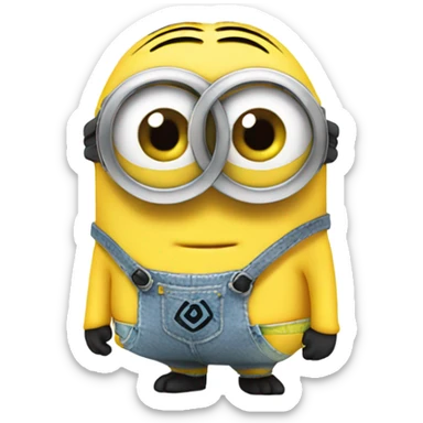 minion in a bikini sticker