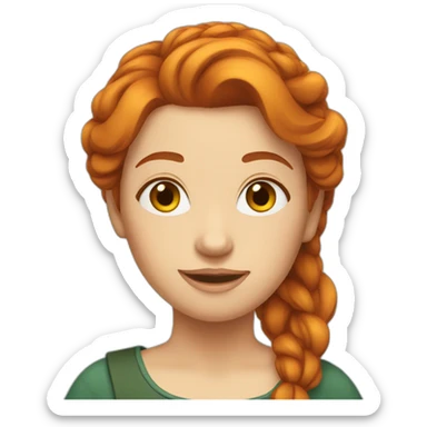 Femme rousse sticker