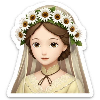 букет из только ромашек полевых маленьких в стиле ios emoji  sticker