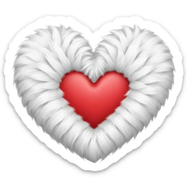 Adidas fur heart sticker