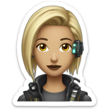 Cyberpunk edgerunners Rebecca sticker