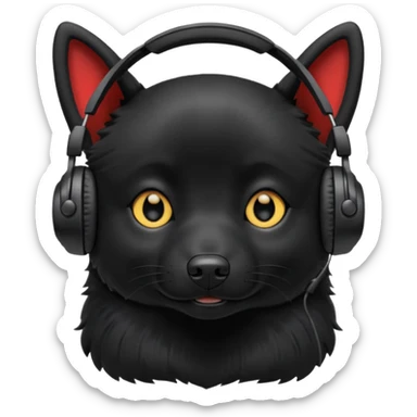 Шипперке в наушниках  sticker