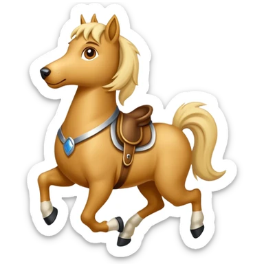 hund auf einem pferd  sticker