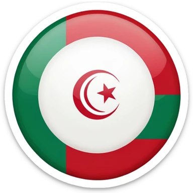circle iranian flag sticker