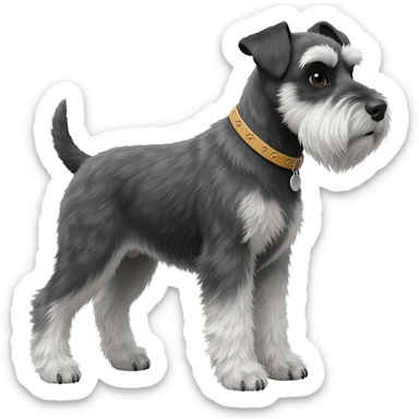 salt and pepper schnauzer sticker