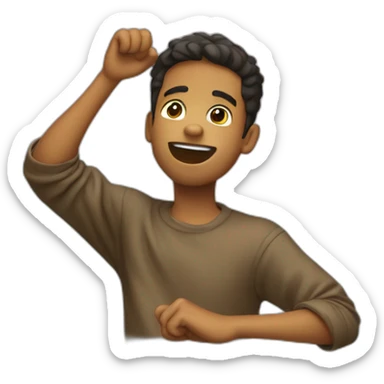 garçon qui fait un dab sticker