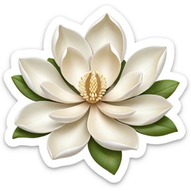 Magnolia flower sticker