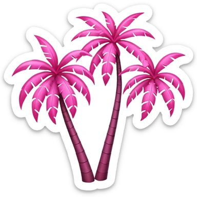 palmeras rosa sticker
