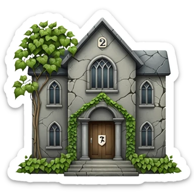 school building forbidden sign sticker