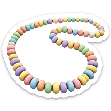 Pastel smarties Candy necklace sticker