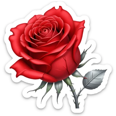 wilted rose with broken heart overlayed  sticker